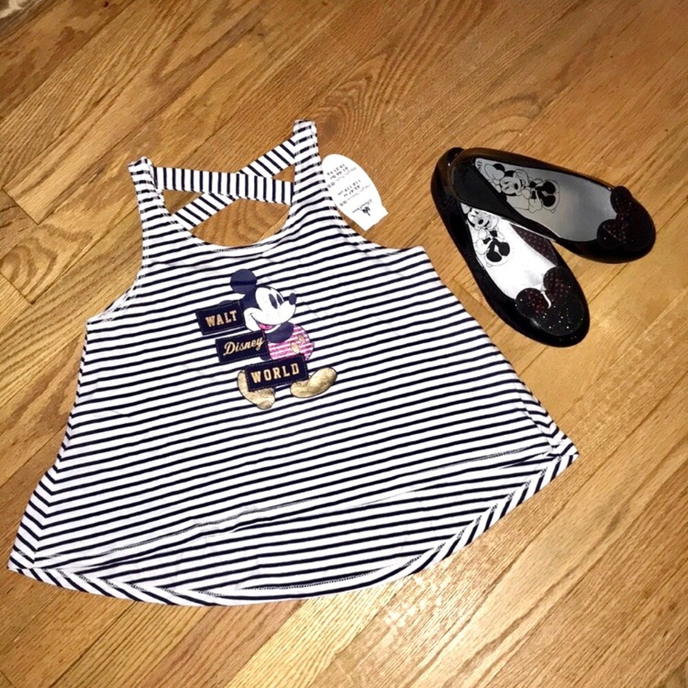 DISNEY Striped Mickey Mouse Top